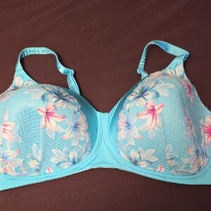Floral Lace Blue Bra